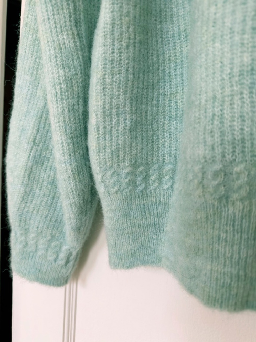 SEZANE Othello Cardigan Sea Green Size M - Picture 5 of 6